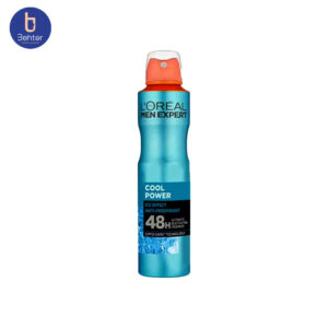 اسپری ضد تعریق مردانه Loreal مدل Cool Powerحجم 250میل