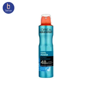 اسپری ضد تعریق مردانه Loreal مدل Cool Powerحجم 250میل