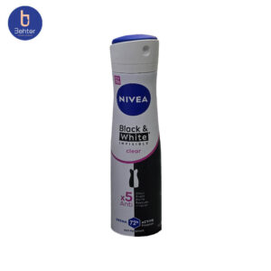اسپری ضدتعریق زنانه نیوا مدل Black & White Invisible Clear