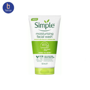 ژل شستشو صورت سیمپل مدل Moisturizing حجم 150 میل